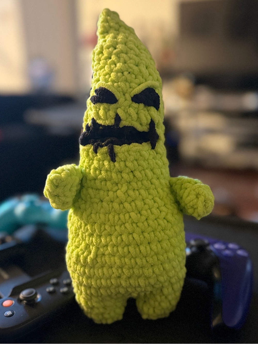 Handmade Crochet OOGIE BOOGIE PLUSHIE NIGHTMARE BEFORE CHRISTMAS